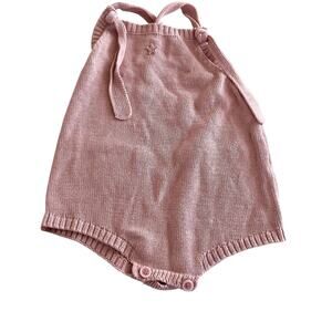 Tocoto Vintage Girls Pink Knit Romper size 18 Months
